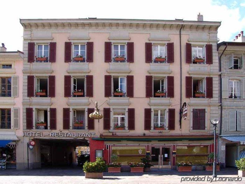 Hotel De La Couronne Morges Buitenkant foto
