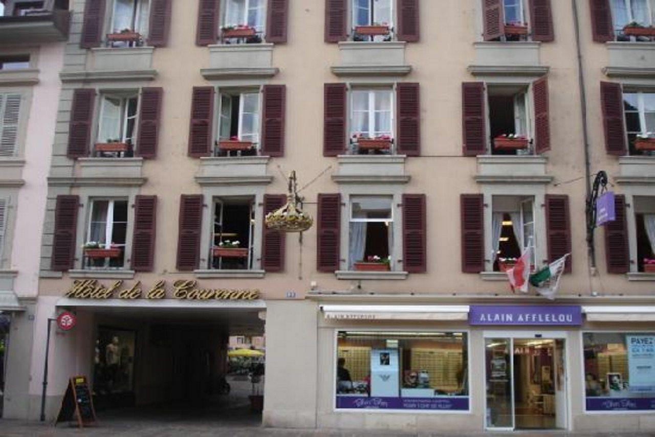 Hotel De La Couronne Morges Buitenkant foto